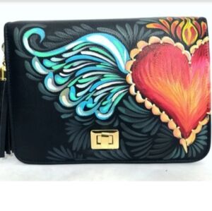 Rosa Mexicano Heart Shoulder Bag